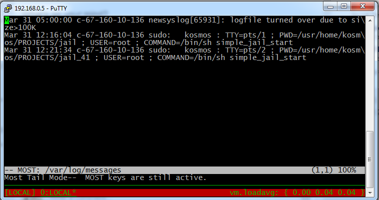 finish local context setup